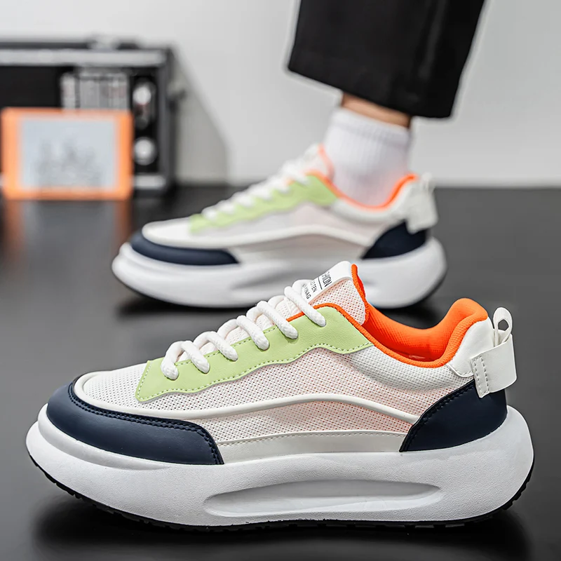 

Новая обувь в уличном стиле 2025 года — острые туфли для скейтбординга, ретро-американские, толстая подошва, повседневные и модные, комфорт для пеших прогулок