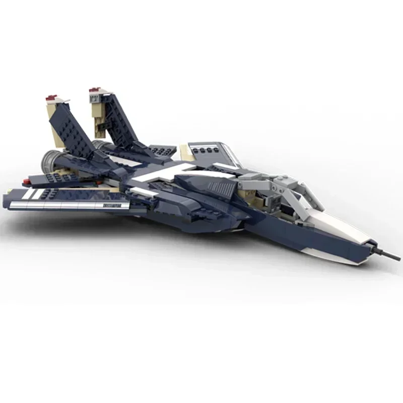 Moc Bouwstenen Militair Model F-14 Mannelijke Kat Vechter Technische Bakstenen DIY Assemblage Constructie Speelgoed Voor Kinderen Vakantiecadeaus