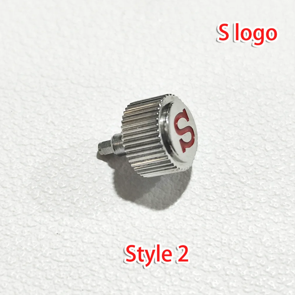 7mm S Logo Crown For NH34 NH35 NH36 4R35 4R36 Movements Fits For SKX-007/009 Modified Watch Screw-in Crowns Replacement Parts view 2