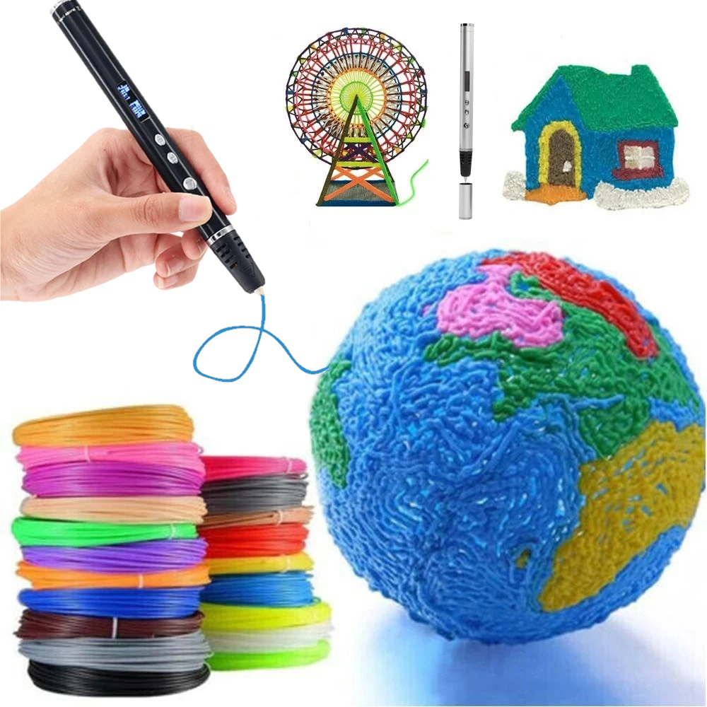 

High Quality 3D Pen for Children 3D Drawing Printing Pen with LCD Screen PLA Filament Toys for Kids Christmas Birthday Gifts
