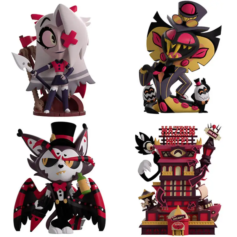 유투즈 해즈빈 호텔 허스크 시르 펜티어스 바기 올드 해즈빈 호텔 애니메이션 액션 피규어 모델 장식품 가라지 키트 장난감 선물