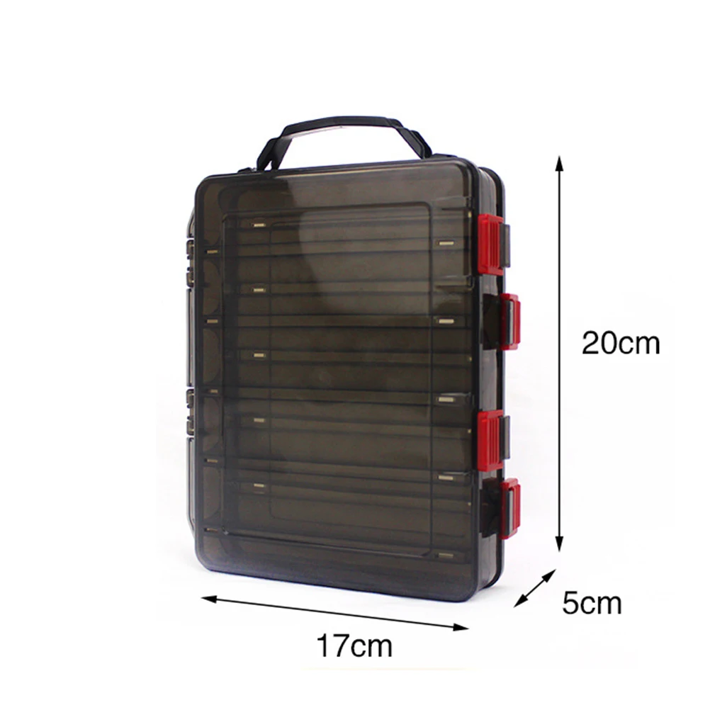 

Fishing Bait Storage Container PVC Material Large Capacity Portable Waterproof Fish Lure Holder Double Layers Design