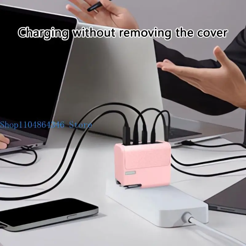 5asd Heat Resistant Chargers Protectors Silicone Case for 15 140W Adapters NonSlip Surfaces Environmentally Safe Cover