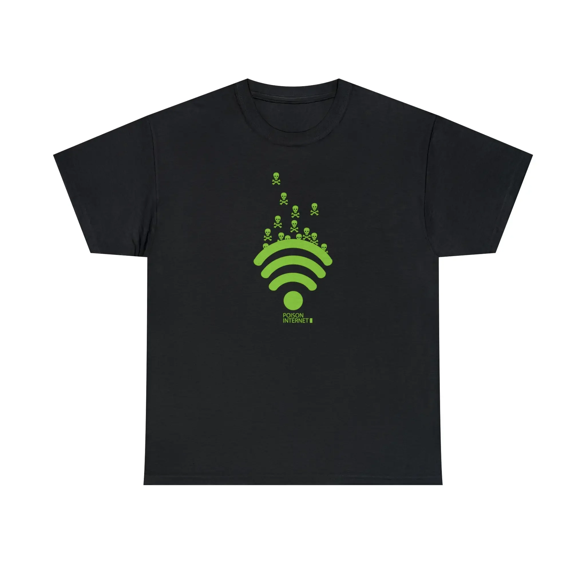 Poison Internet skull Wifi Tshirt Social Media Facebook