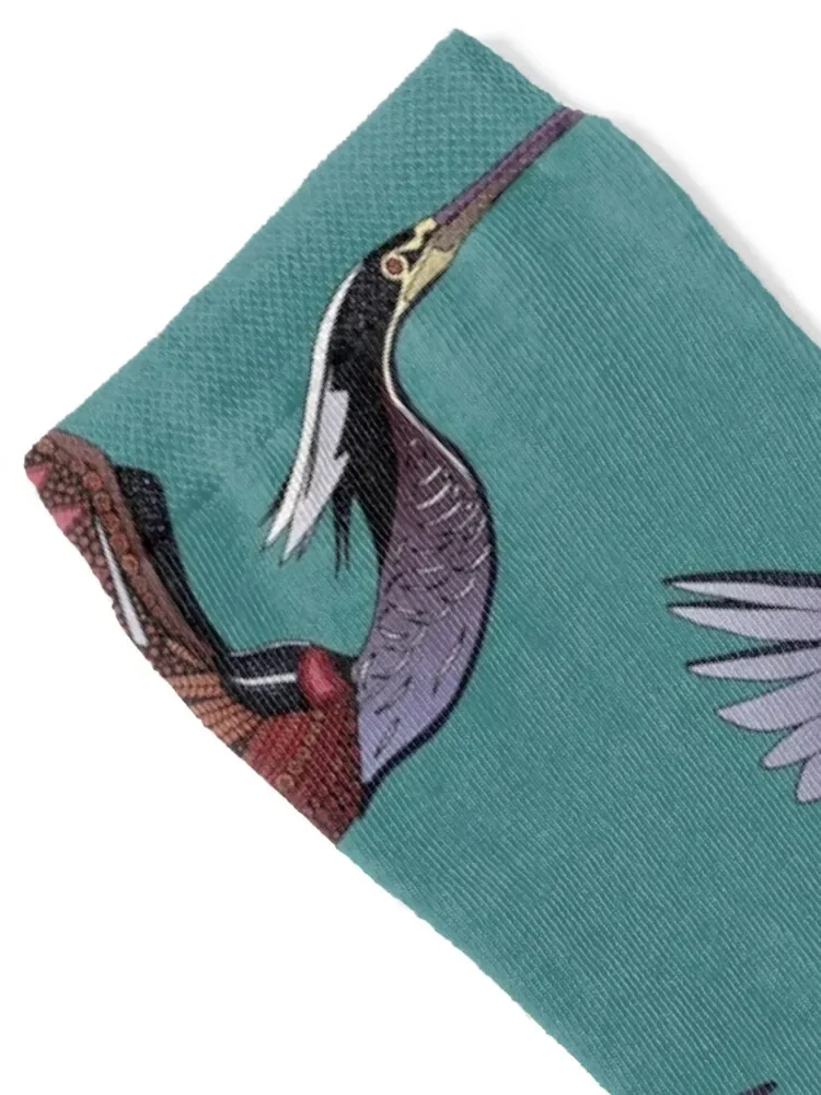 Agami heron teal Socks essential ankle Socks Woman Men's