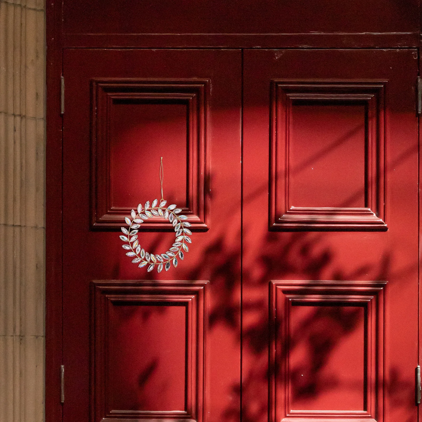 

Acrylic Wreath Door Hanging Pendant Decorative Garland Elegant Hanging Home Ornament Decor Garland Pendant Decorative Wreath