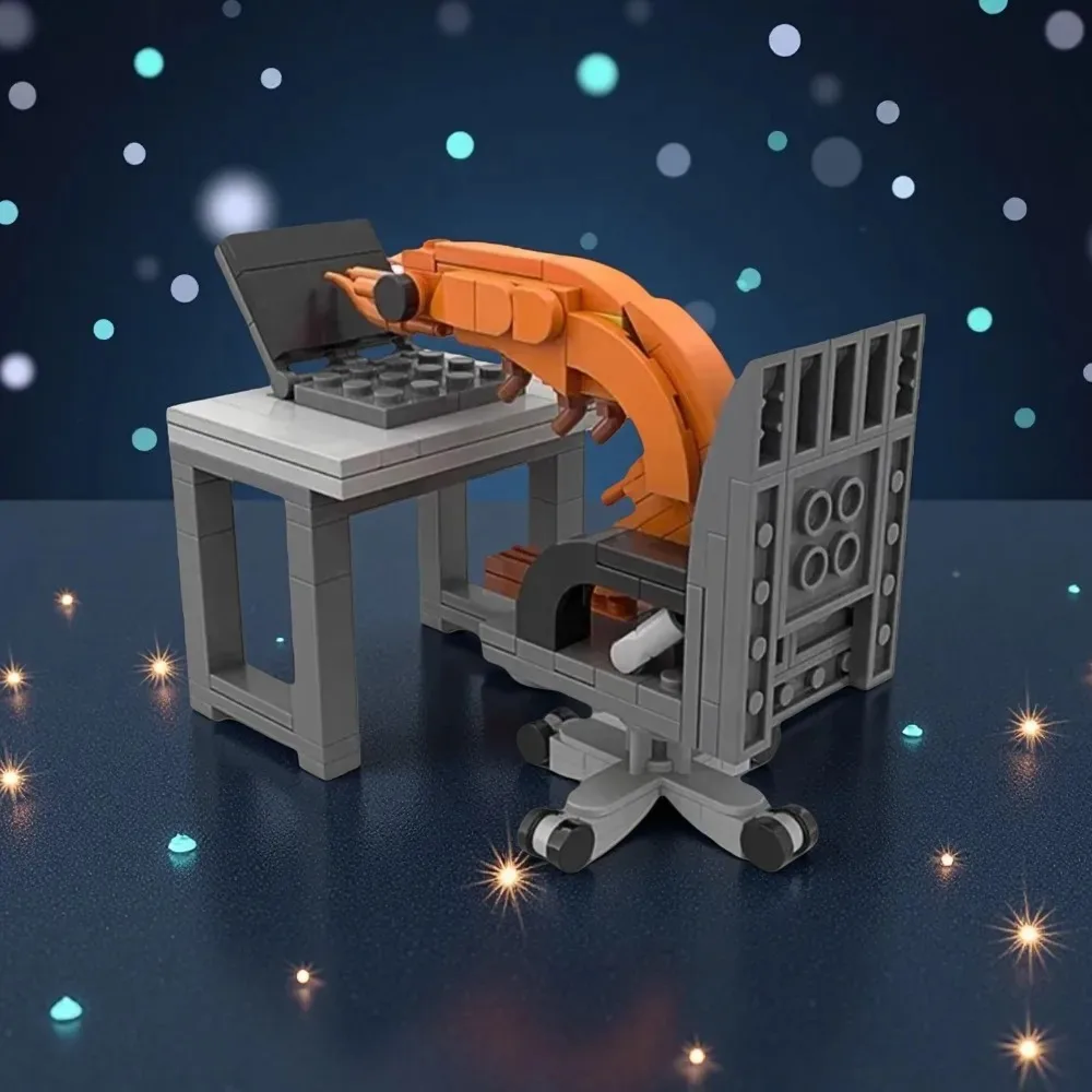 Nuevas figuras de modelos de camarones de bloques de construcción, ensamblaje de rompecabezas, mezcla al azar para niños y niñas, parodios creativos de celebridades de Internet