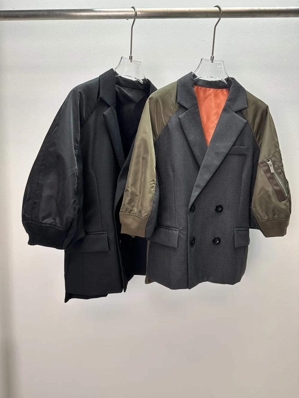 2026 New Spring Women's Blazer Jacket Japanese Deconstruction Design Color Block Splice Casual Lapel Loose Elegant Top