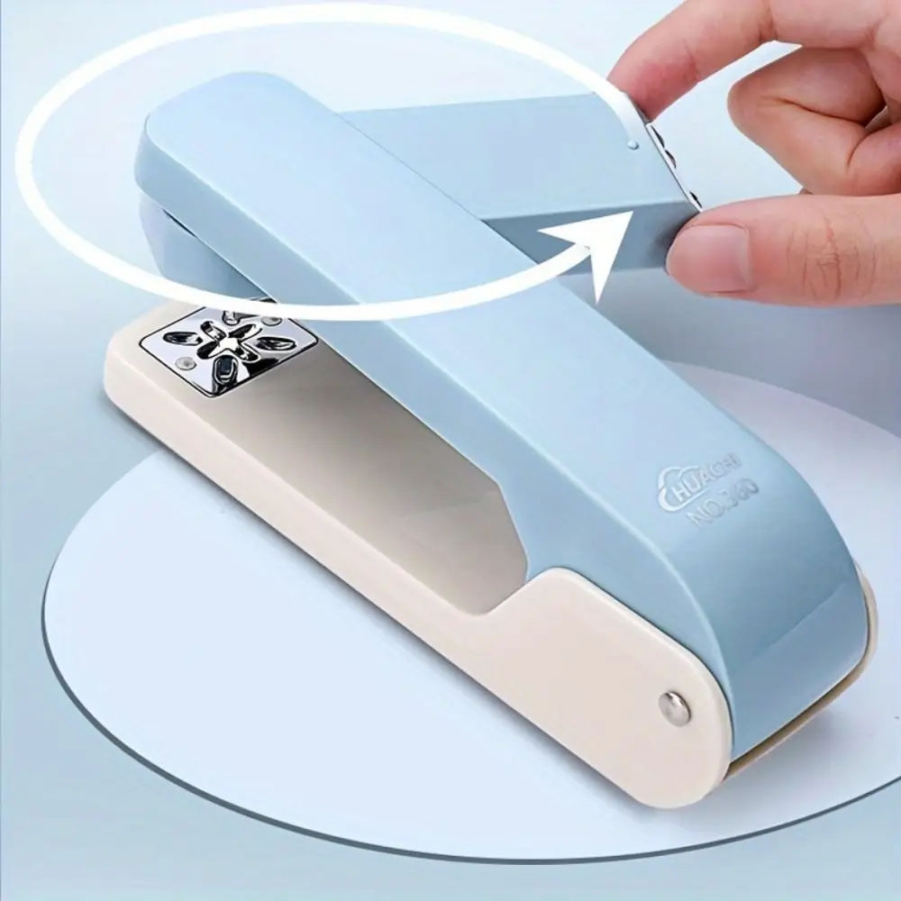 360-degree Rotating Desktop Stapler Metal Simple Labor-Saving Stapler Multifunction Easy-Use Paper Stapling Machine