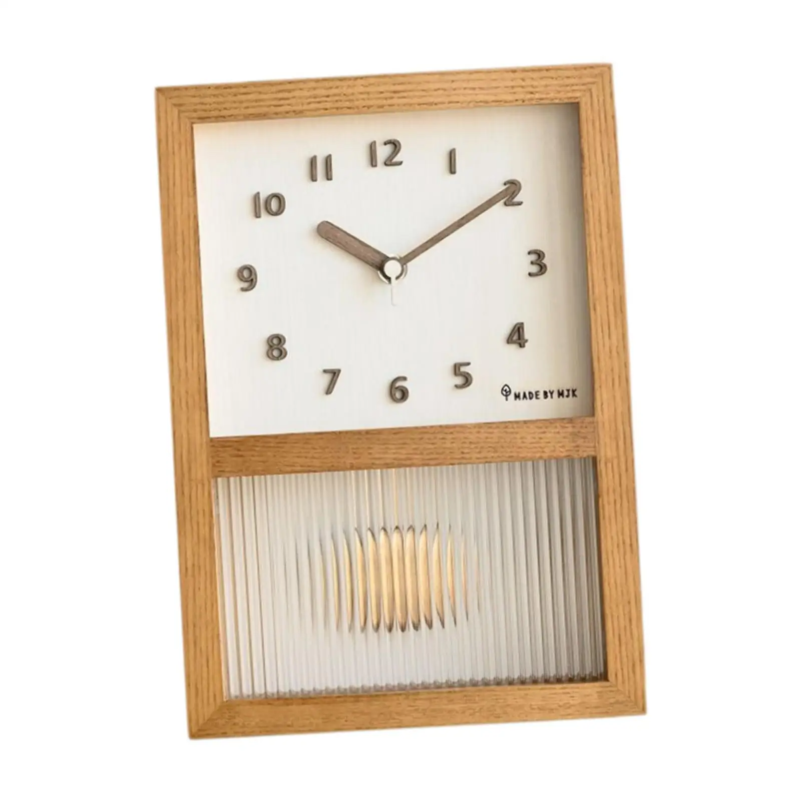 

Wall Hanging Clock Modern Home Decor Easily Install Wooden Swing Clock for Living Room Office Study Cafe Gift for Family Friends