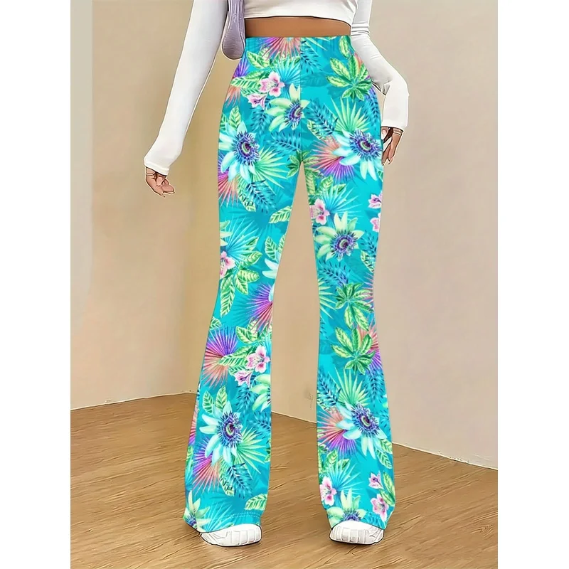2026 Bohemian-style printed wide-leg pants for teenagers aged 7-16. Ideal for daily street casual wear, suitable for  seasons.