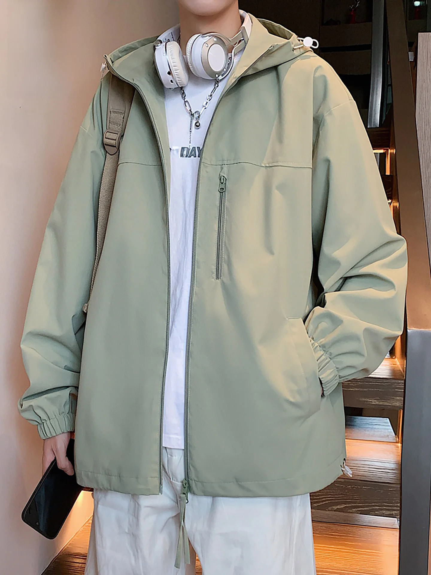 

Мужская повседневная модная куртка Nanil для активного отдыха, весна-осень, новый стиль, свободный крой, ветрозащитная, для походов, из полиэстера и нейлона