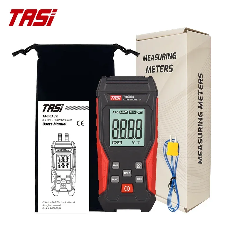 

LED IndicatorTASI TA610A Single Channel K Thermometer New Arrival Industrial Temperature Measurement with ABS Material OEM Custo