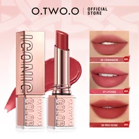 O.TWO.O-lápiz labial, tinte labial hidratante, brillo nutritivo, ligero, suave, no pegajoso, refrescante, rojo, maquillaje de lápiz labial de alto brillo
