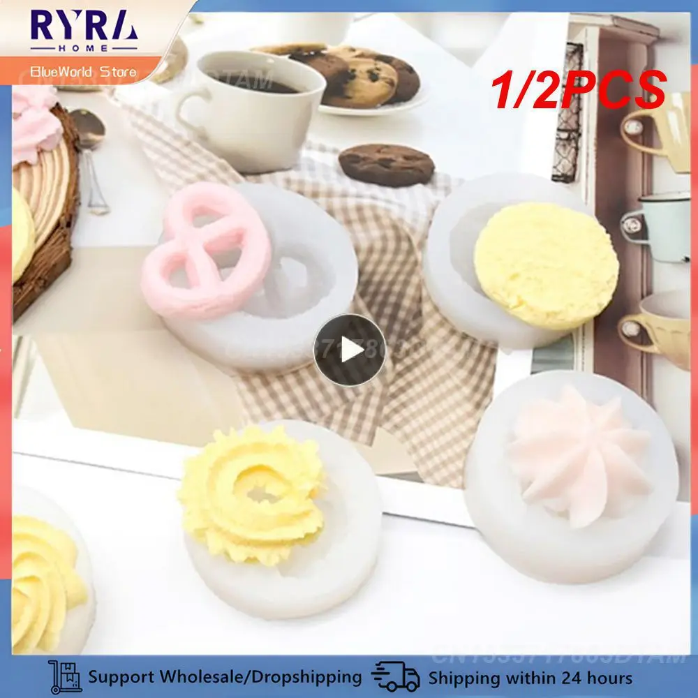 1/2PCS Aromatherapy Easy To Clean Cookie And Chocolate Molds High Quality Easy To Use Silicone Molds Realistic Functional