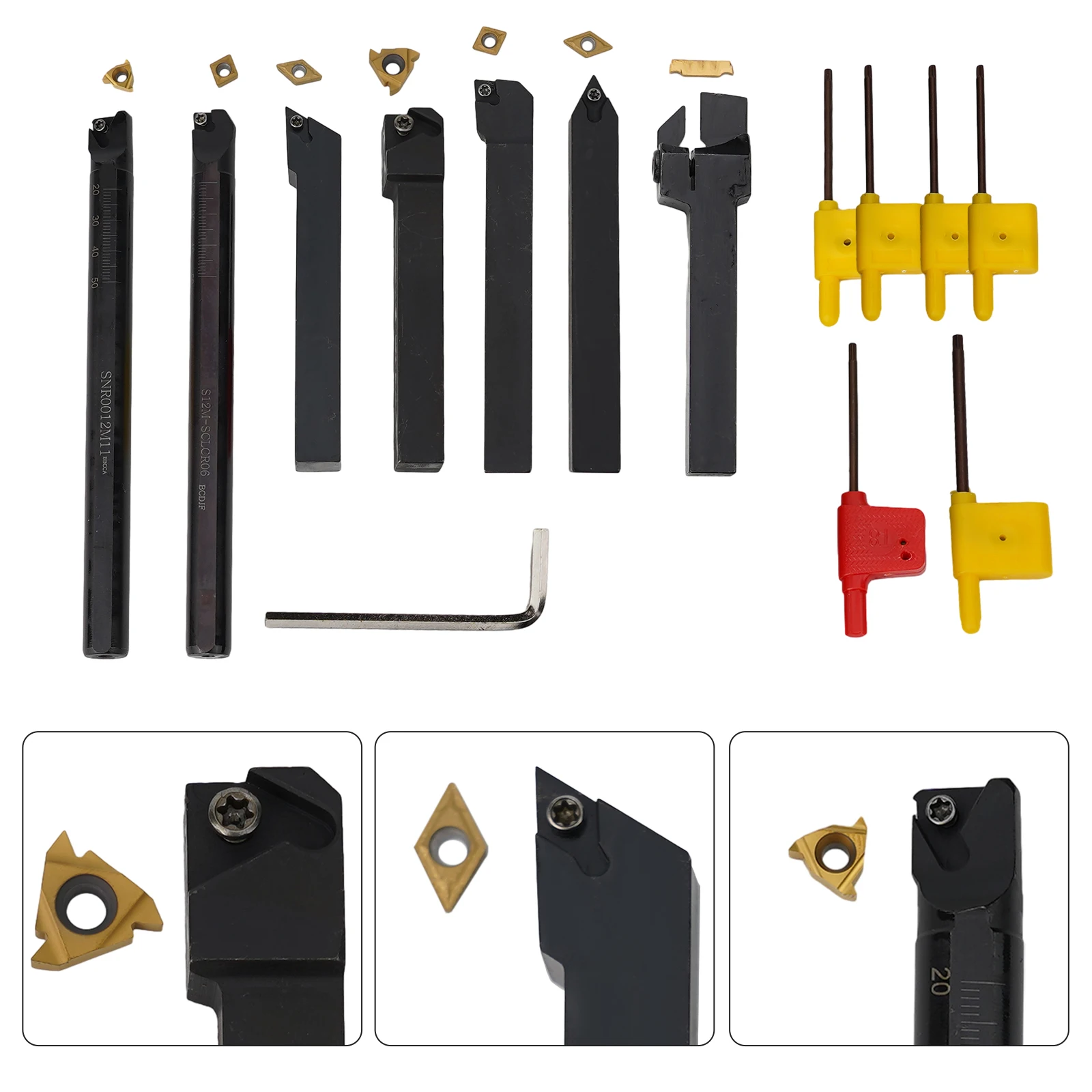 

Reliable Carbide Inserts Set for Lathe Turning Tool Holder Excellent Repurchase Value and Customer Satisfaction