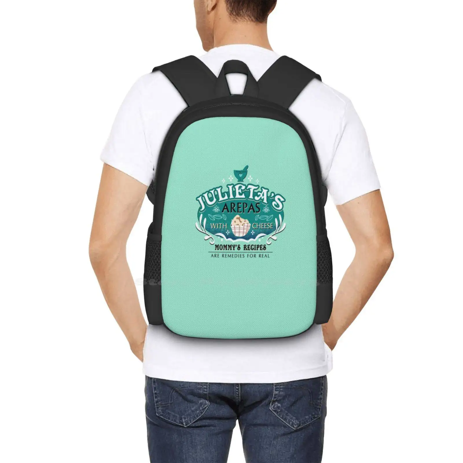 Julieta’S Arepas With Cheese School Bags Travel Laptop Backpack Magic Kingdom Vacation Family Logo Couple World Group Team Trip