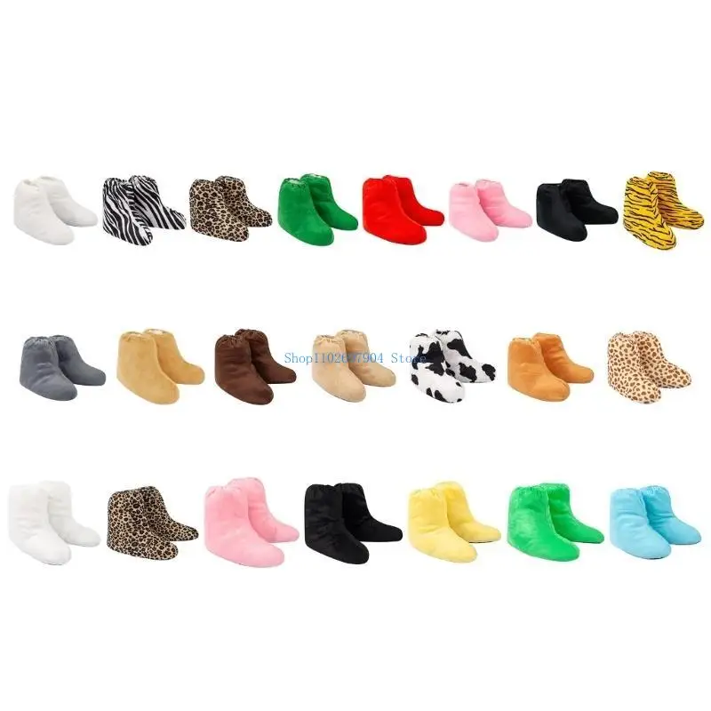 

N7YF 1Pair Animal Foot Shoe Covers Boot & Shoe Cover Plush Shoes Covers Size Fit Most Halloween Cosplay Costumes Props