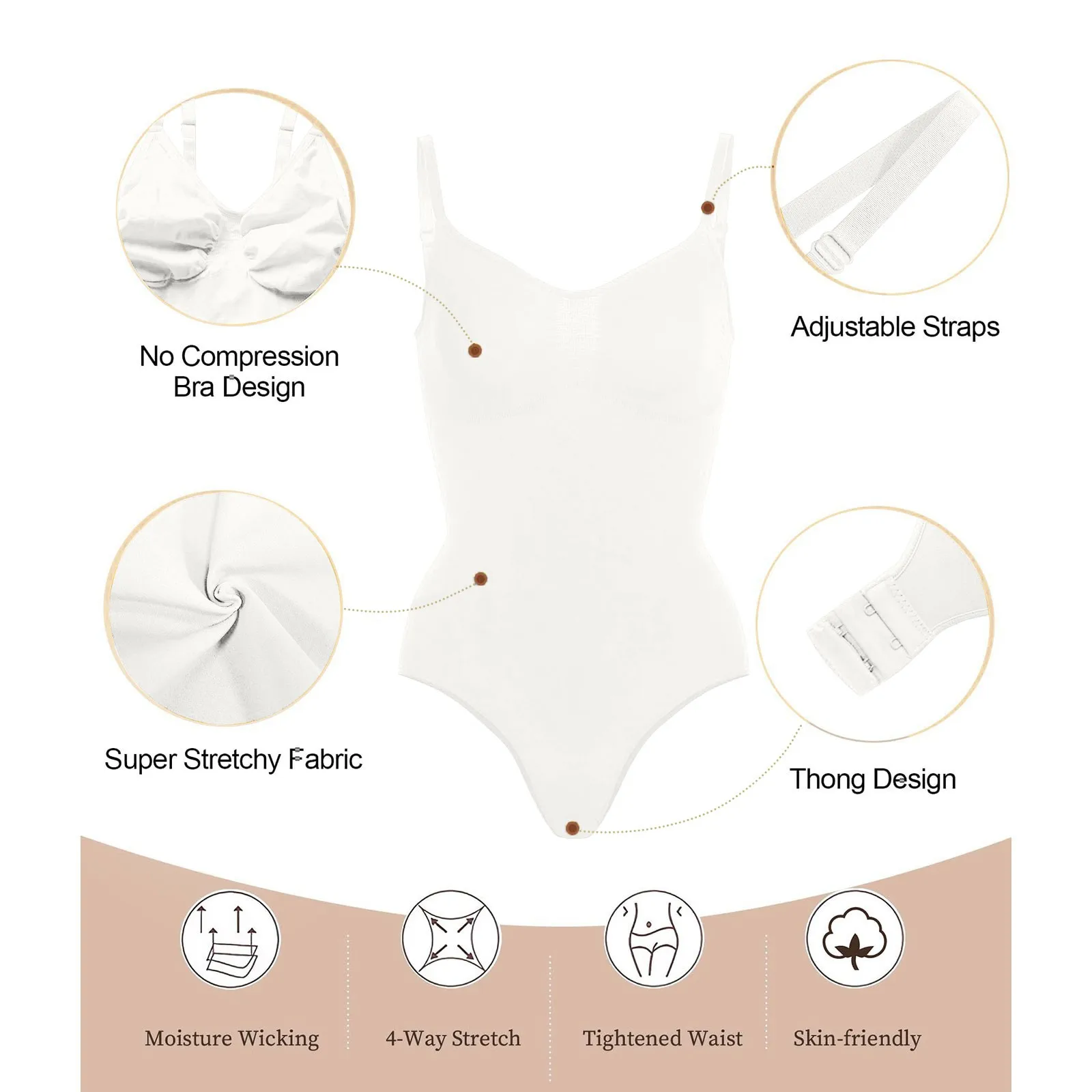 ملابس تشكيل الجسم للسيدات ذات لون سادة بقصة ضيقة وطويلة مثلثة الصدر مع خصر ضيق وأرداف مجموعة سباحة عصرية