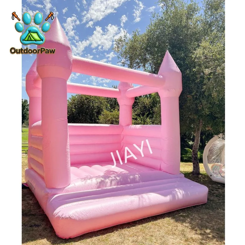 Popular Children's Playground Baby Soft Play Set Ball Pit Bouncing House Flower Large Soft Games Light Pink Soft Games