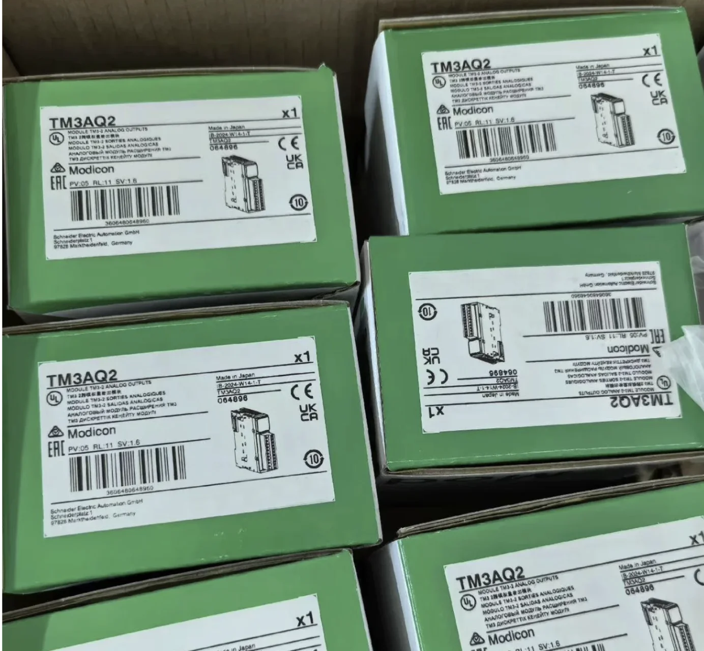 

TM3AQ2 2 analog outputs TM3 Module PLC Controller