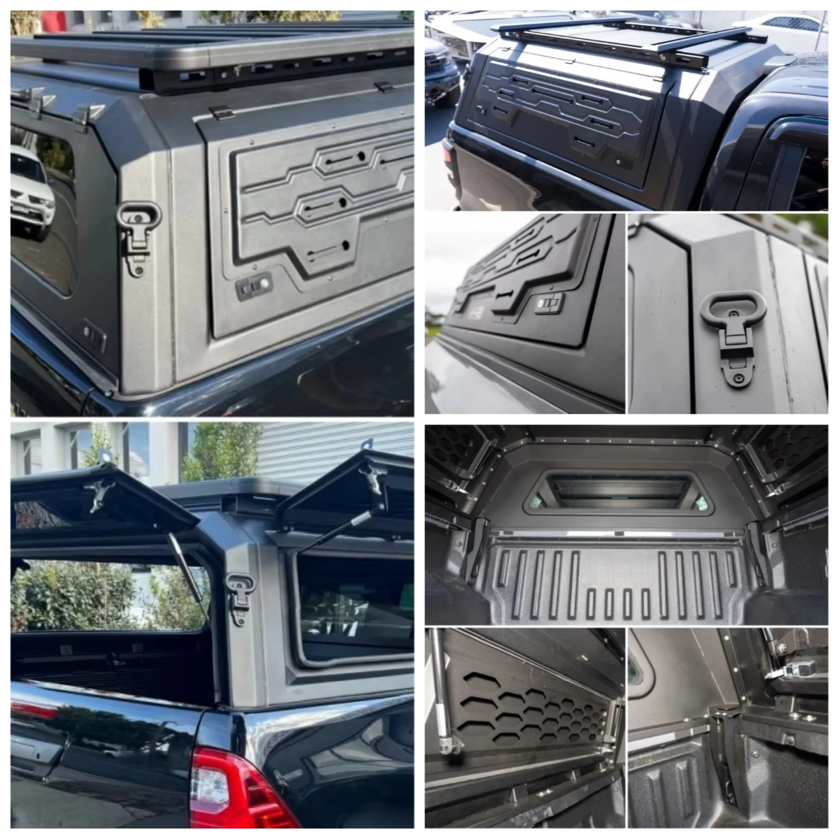 

4x4 Pickup Bed Smartcap Ute Topper Tray Camper Shell Aluminium Hardtop Canopy for 2023 2024 2025 Hilux Revo Gun125