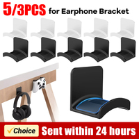 Non-Punching Head-mounted Headphone Bracket Storage Hook Dormitory Wall-mounted Computer Headset Holder Earphone Display Stand