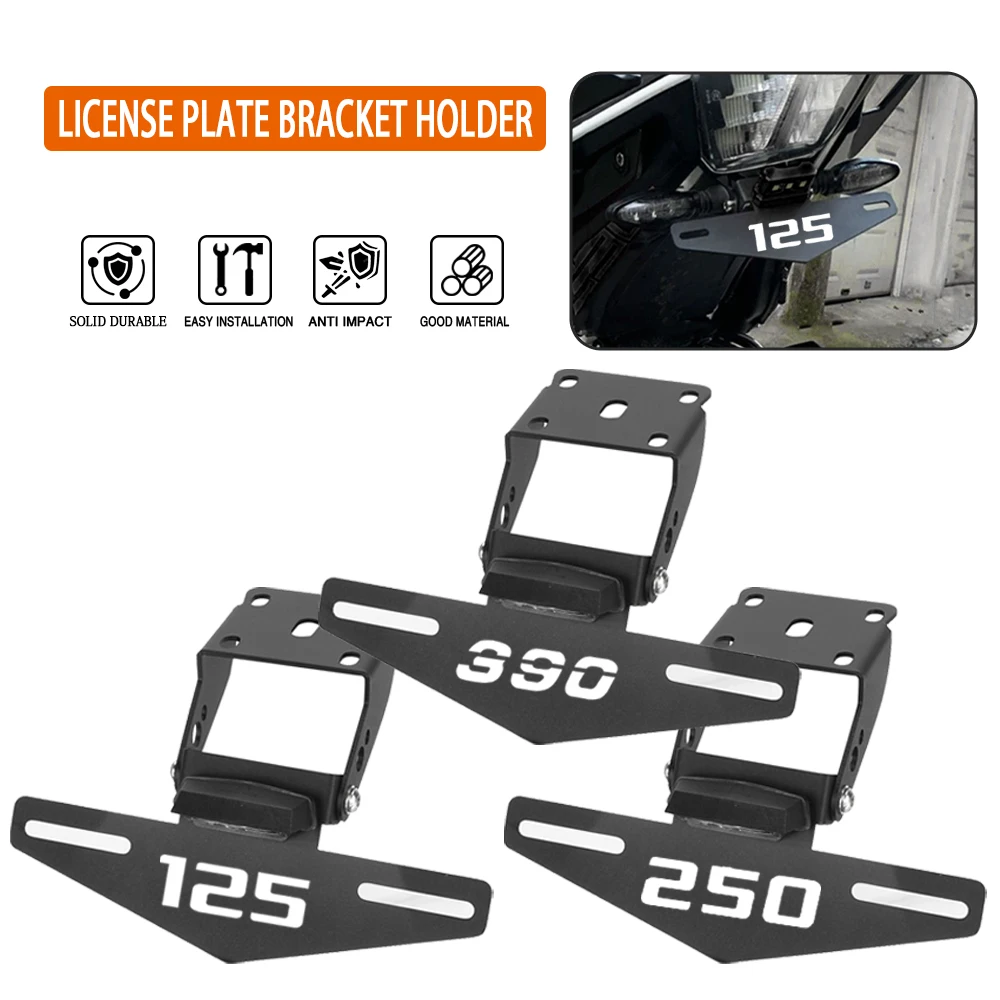 

For Duke390 Duke 125 Duke 250 2017 2018 2019 2020 2021 CNC Motorcycle License Plate Holder LED Light Tail Tidy Fender Eliminator