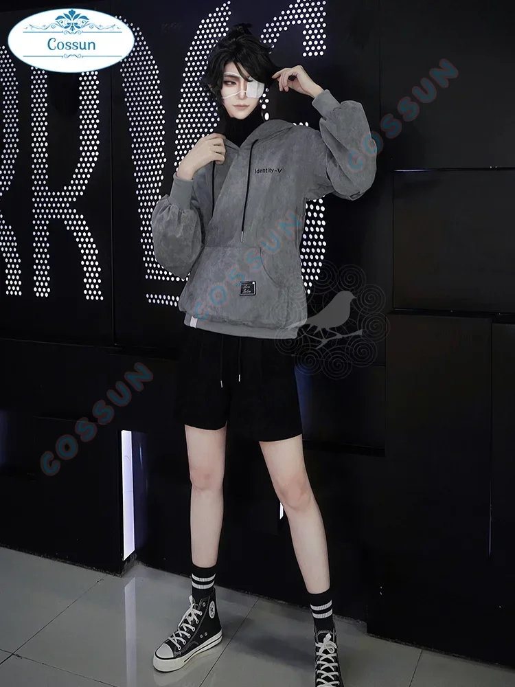 

[Stock] Game Identity V Luca Balsa Prisoner Cosplay Costume Esports Hoodie Daily Uniforms Wig Men Halloween Party Cos Suit