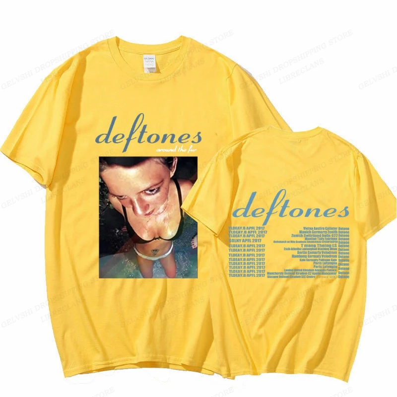 Hip Hop Deftones T-shirt Men\'s and Women\'s Cotton T-shirt Comfortable Street Fashion Harajuku T-shirt Hip Hop Y2k Clothing