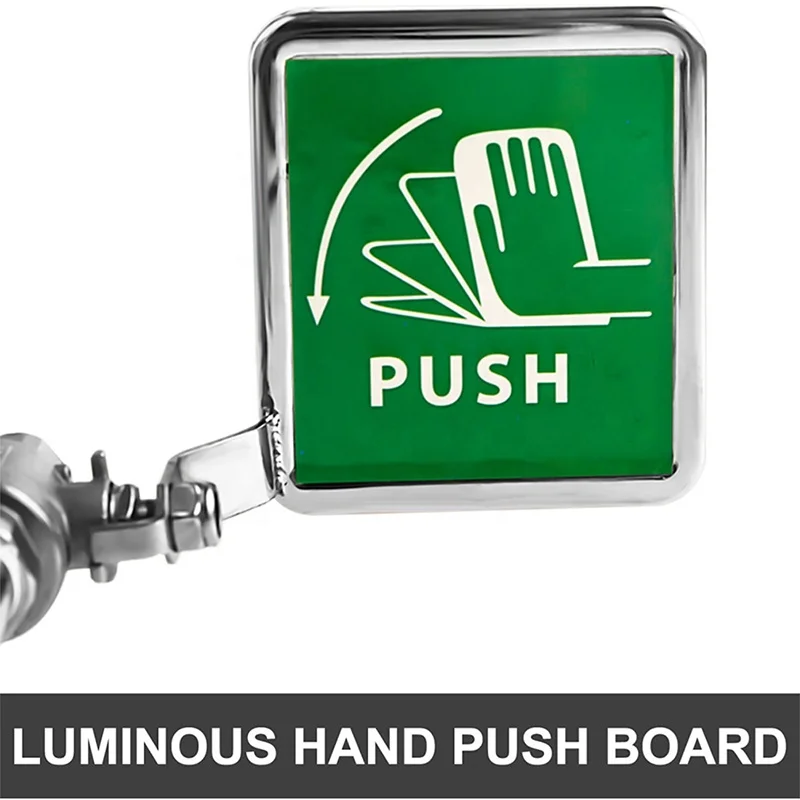 محطة غسيل العين البسيطة في حالات الطوارئ 304 من الفولاذ المقاوم للصدأ للتعليق على الحائط