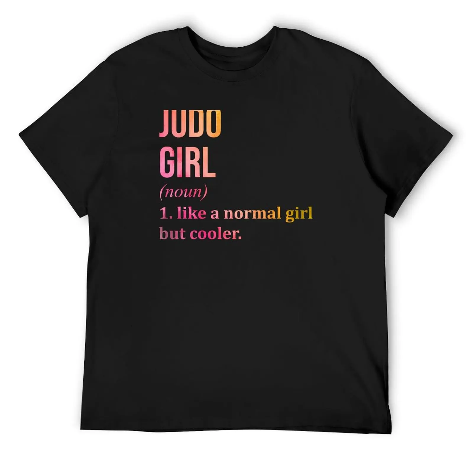 Judo Girl Definition in Watercolor T-Shirt man t shirt sweat blue archive customizeds men t shirt