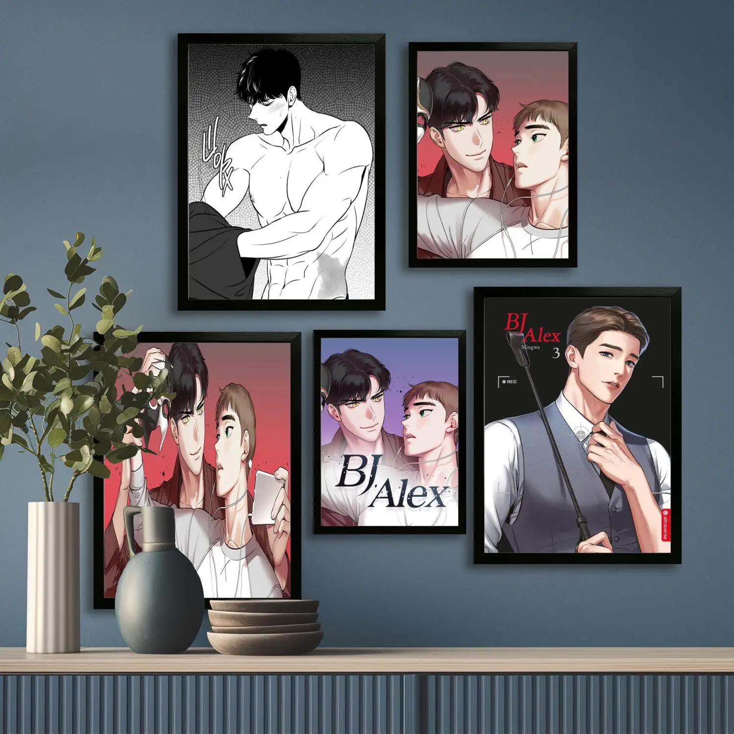 Póster artístico en lienzo de bj alex y arte de pared, impresión de imágenes, decoración moderna para dormitorio familiar, carteles, pintura decorativa