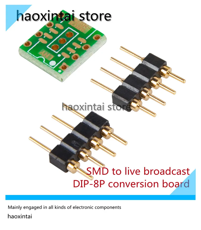 10pcs  SMD SOIC8 turn in-line DIP-8 foot op amp conversion board transfer PCB sinking gold with Zhengling gold-plated pins