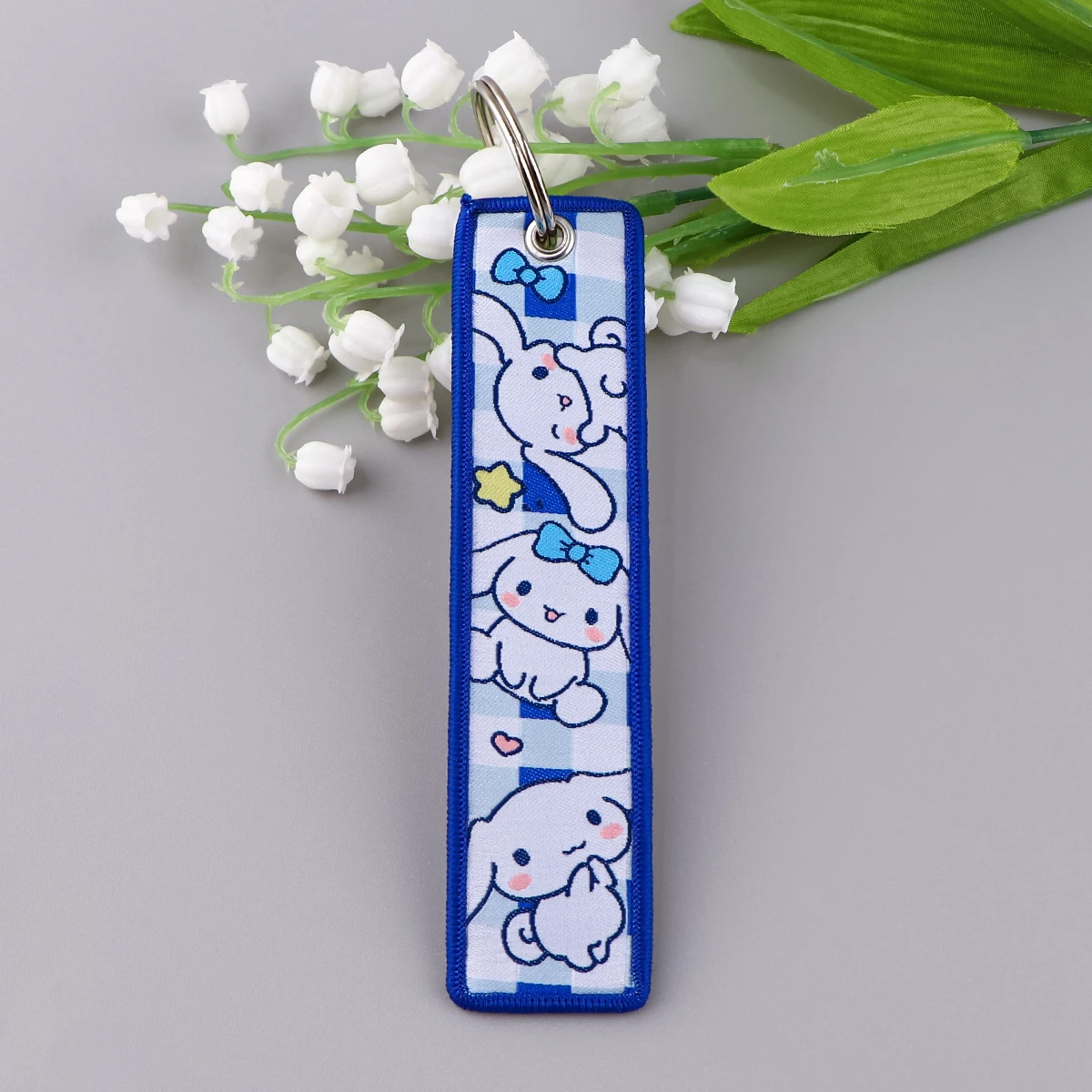 Cute Characters Jet Tag Anime Magic Cats Key Tag Embroidery Keychains Motorcycles Keychains Adorn Key Ring Accessories Gifts 1pc