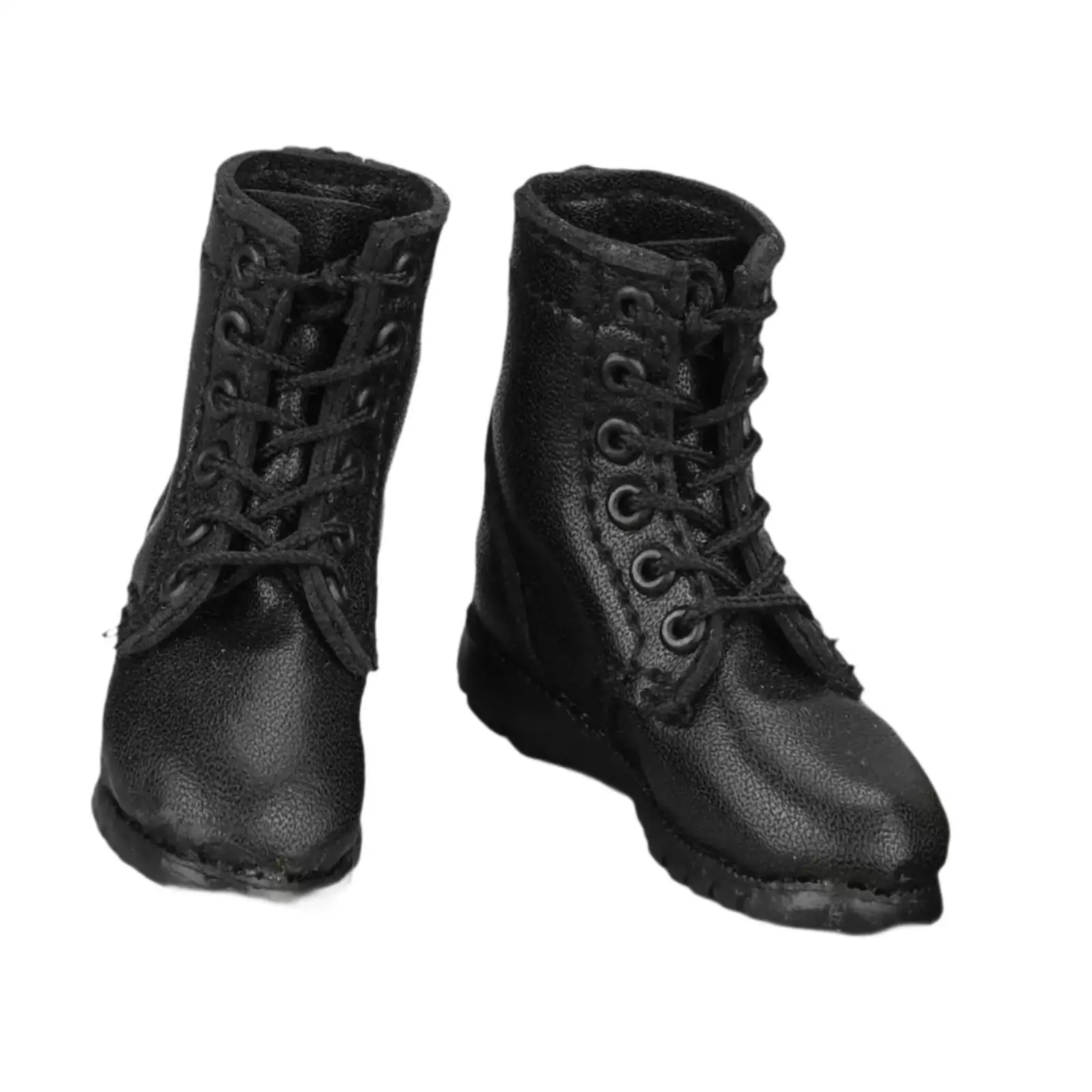 1:6 Scale Short Tube Boots Miniature Figure Costume Accessories Outfit Fashion Stylish Lace up Boot for 12inch Female Figures