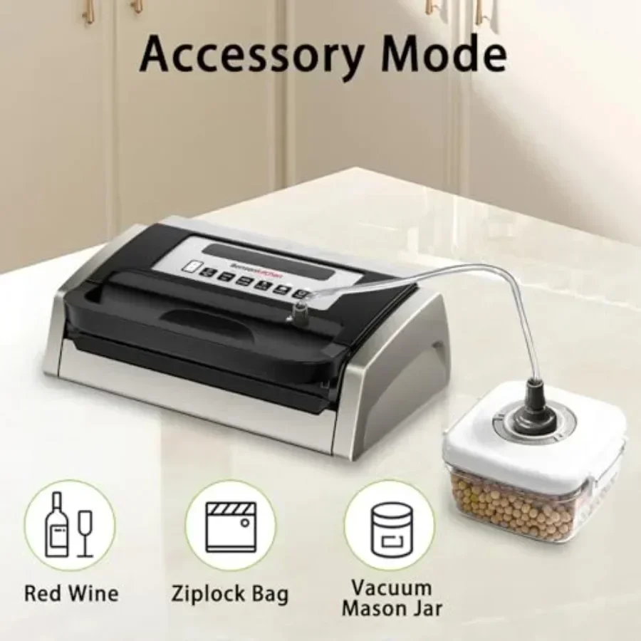 آلة سد الفراغات تقنية Globefish لختم الفراغ المثالي، سدادة قوية منخفضة الضوضاء مع قاطع مدمج سهل المقبض