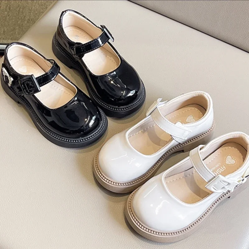

New Leather Shoes Fashion Comfort Summer Girls Shoes Soft Soled Non Slip Casual Princess Shoe Performance Classic Child Shoe