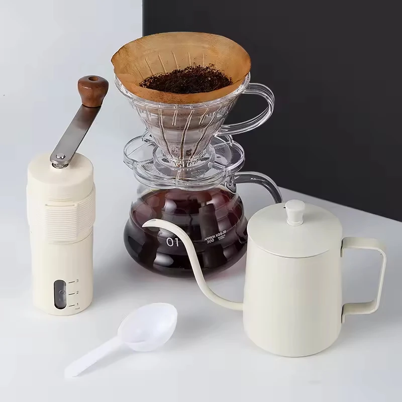 5 Pcs Modern Portable High Quality Coffee Bags Arab Camping Set with Gift Box Package