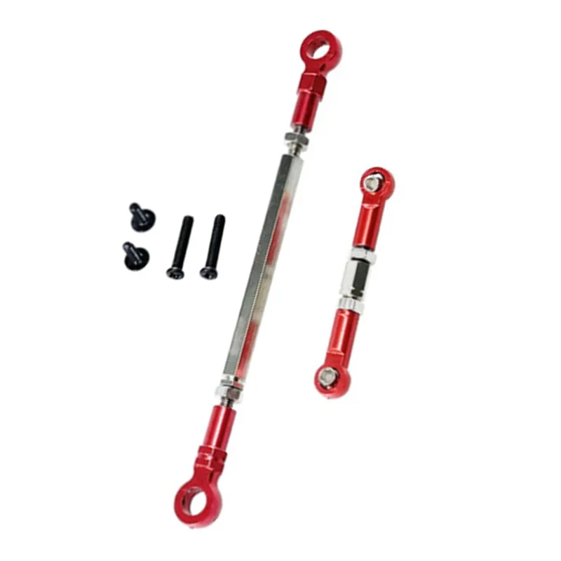 AS96-Tautan Kemudi Logam Tautan Kemudi Batang Tautan Servo untuk HB ZP1001 ZP1002 ZP1003 ZP1004 ZP1006 RC Suku Cadang Peningkatan Mobil