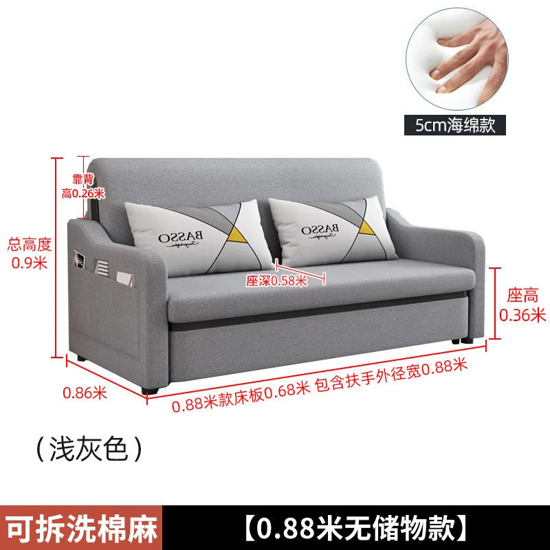 Twin Size Upholstered Daybed with Pop up Linen Day Bed Frame with Extendable Twin to King Daybed Tufted Sofa Bed for Bedroomprom view 5