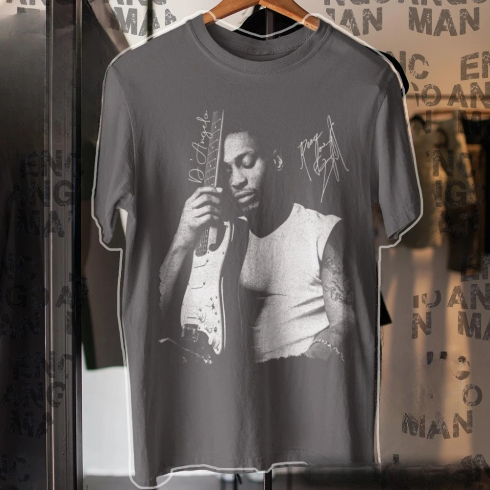 Camiseta de algodón puro para hombre, camiseta informal holgada de estilo retro, camisetas gráficas de D'Angelo Brown Sugar Tour Merchandise