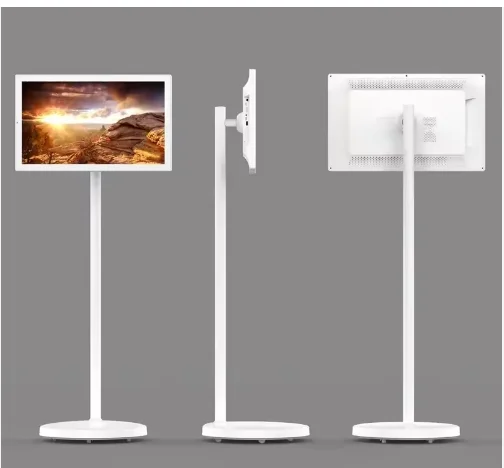 Televisor inteligente de 21.5 pulgadas al por mayor, fabricantes OEM, televisor móvil, pantalla portátil, televisor LED con pantalla táctil Android