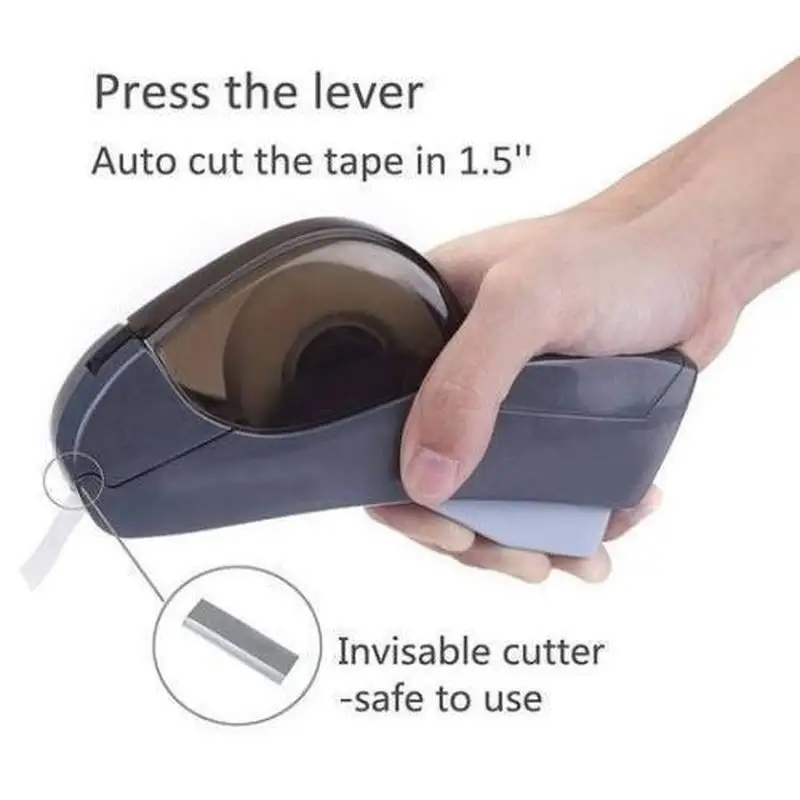 1 Pcs Automatic Tape Dispenser Hand-held One Press Cutter For Gift Wrapping Scrap booking Book Cover
