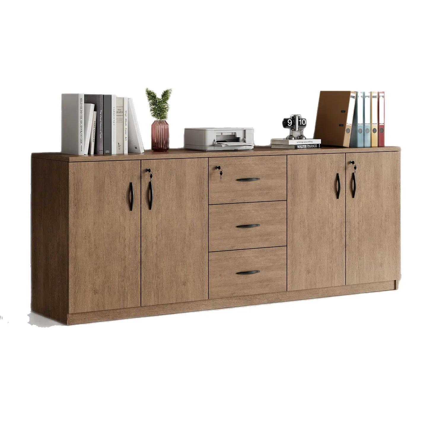 File  Low Cabinet Office Tea Cabinet Wooden Locker Printer Cabinet Partition Data Floor