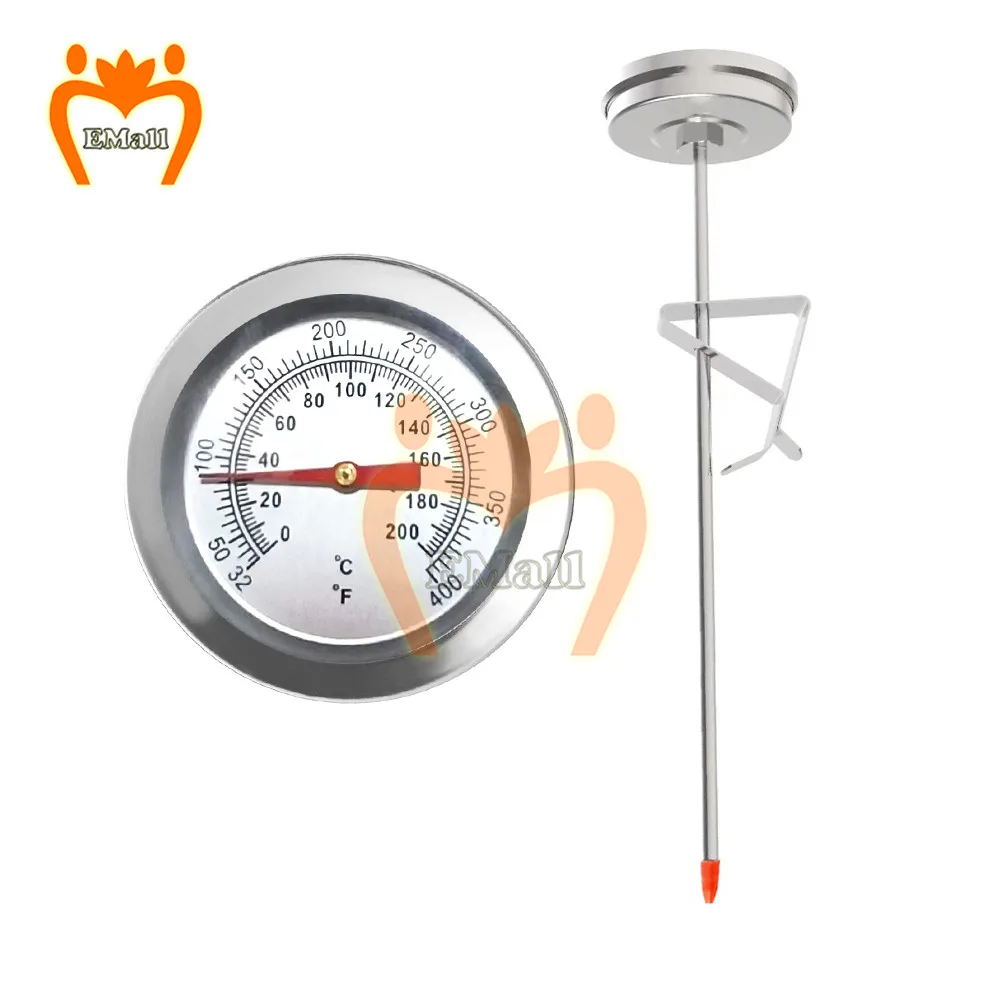 Milk Cup Coffee Water Meat Temperature 200MM Probe 0～200℃ Oven Fryer Pan Bracket Thermometer Food Oil Frying Temperature Sensor