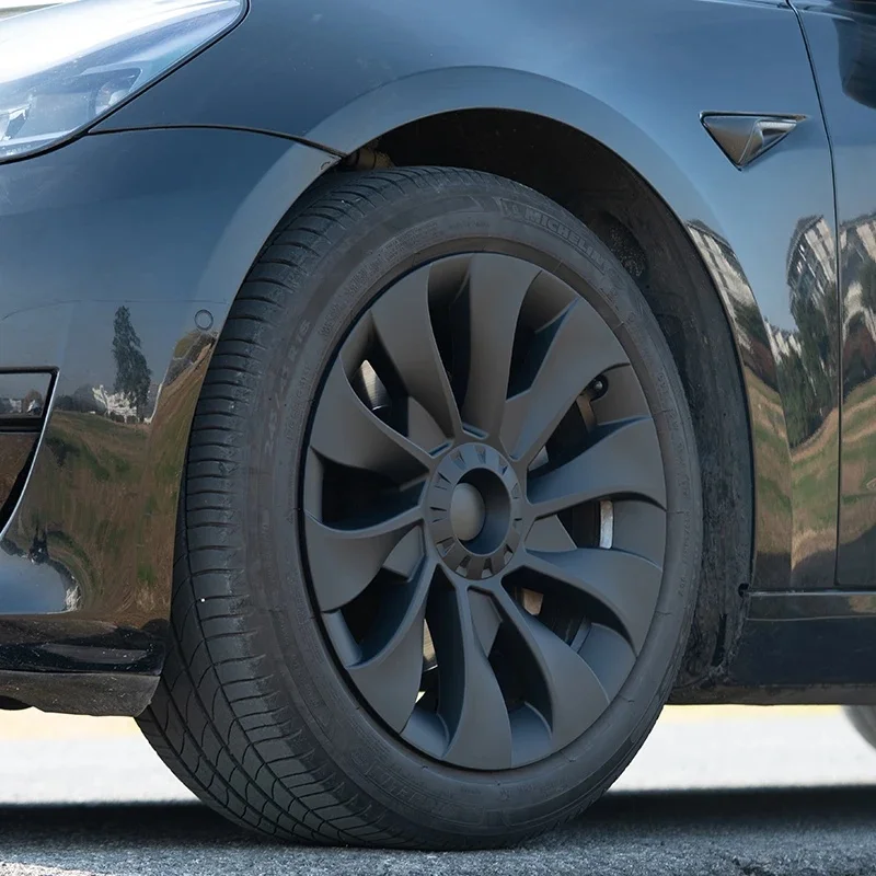 High Quality 4PCS 18 Inch Left & Right Symmetrical Full Rim Wheel Hubcap Auto Replacement Accessories 2017-2023