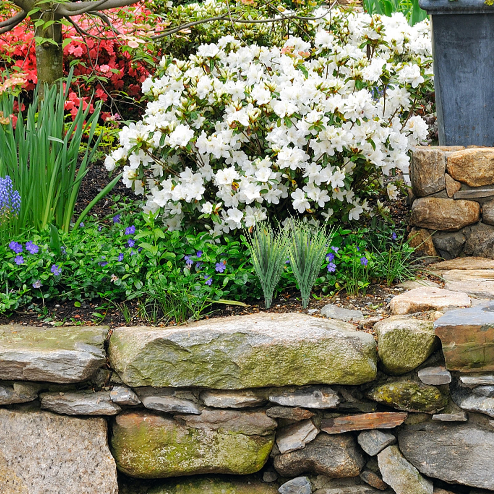 

10Pcs Realistic Artificial Grass Decorations High Class Plastic Material for DIY Flower Arranging Wedding Party Photography