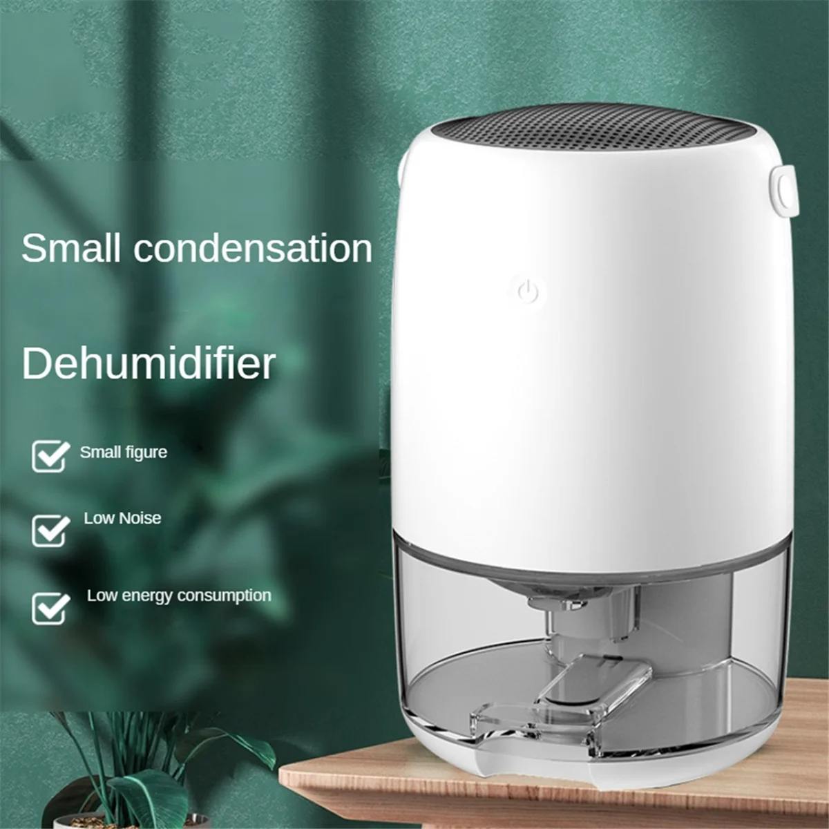 Dehumidifier Moisture Absorbers Air Dryer 1100ML Water Tank Quiet Air Dehumidifier for Home Bathroom EU Plug