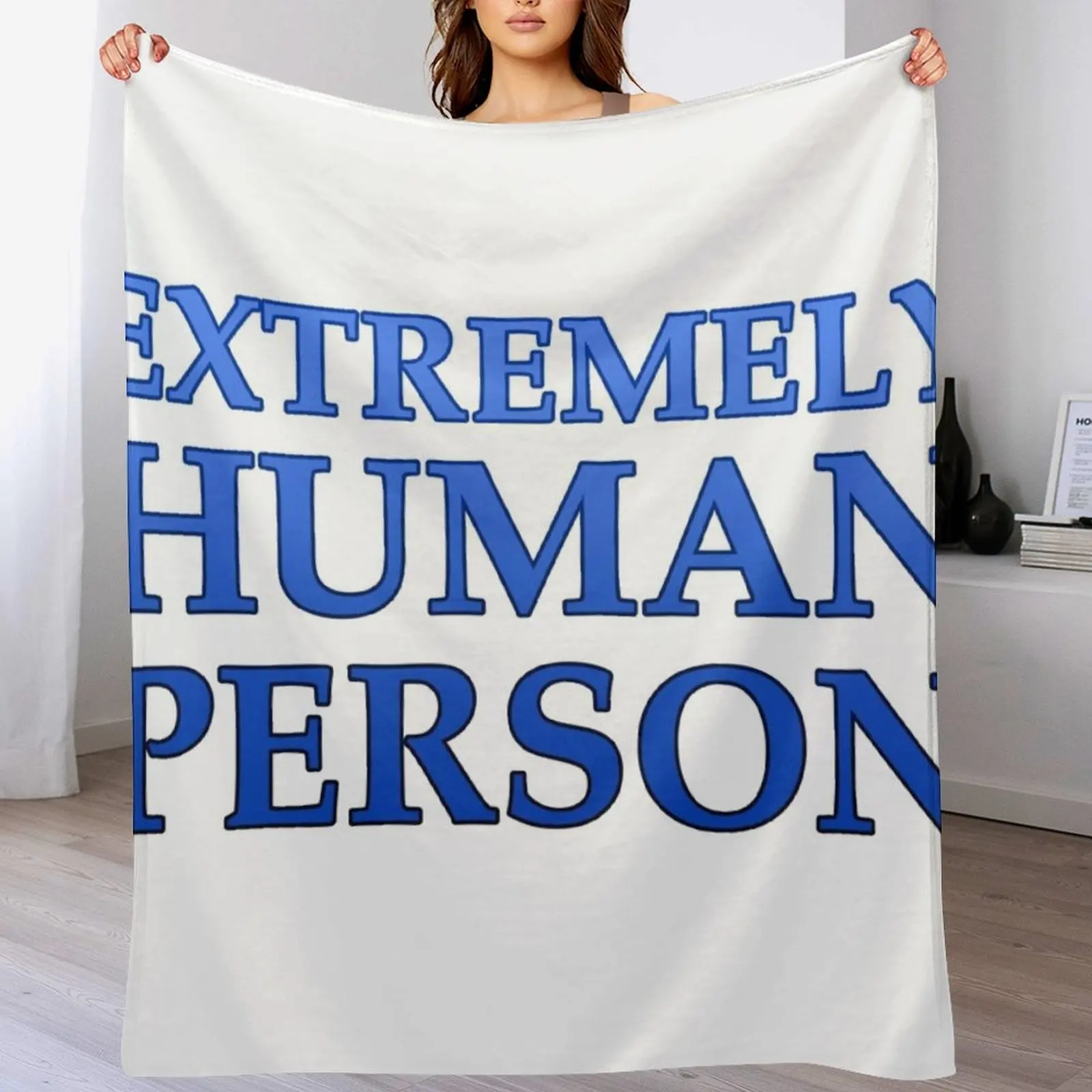 

Extremely Human Person Throw Blanket For Sofa Thin Decorative Sofa Soft Plush Plaid Multi-Purpose Blankets